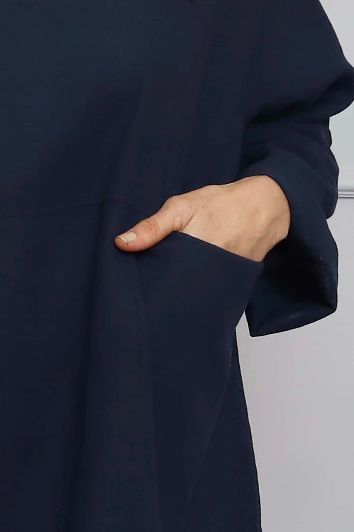 Annemarie Linen Tunic Navy