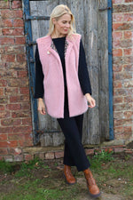 Sunya Fluffy Gilet Pink Pink - Sunya Fluffy Gilet Pink