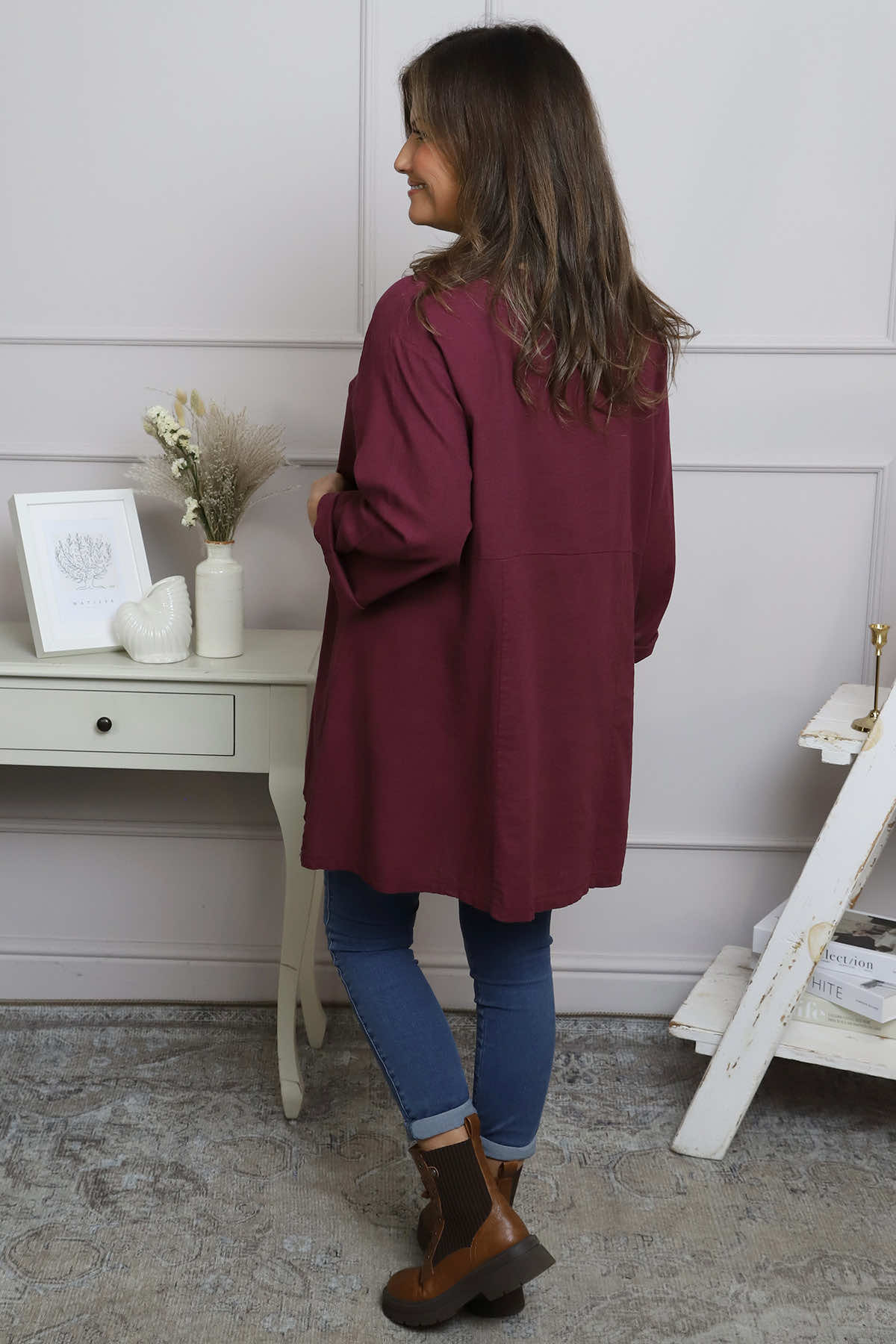 Annemarie Linen Tunic Wine