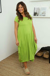 Sariah Short Sleeve Dress Green