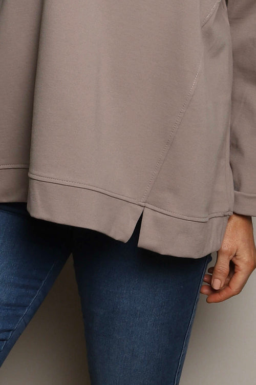 Maleah Seam Detail Top Light Mocha - Image 3