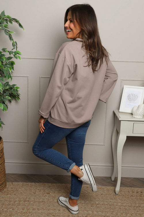 Maleah Seam Detail Top Light Mocha - Image 4