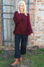 Ziva Knitted Jumper Wine