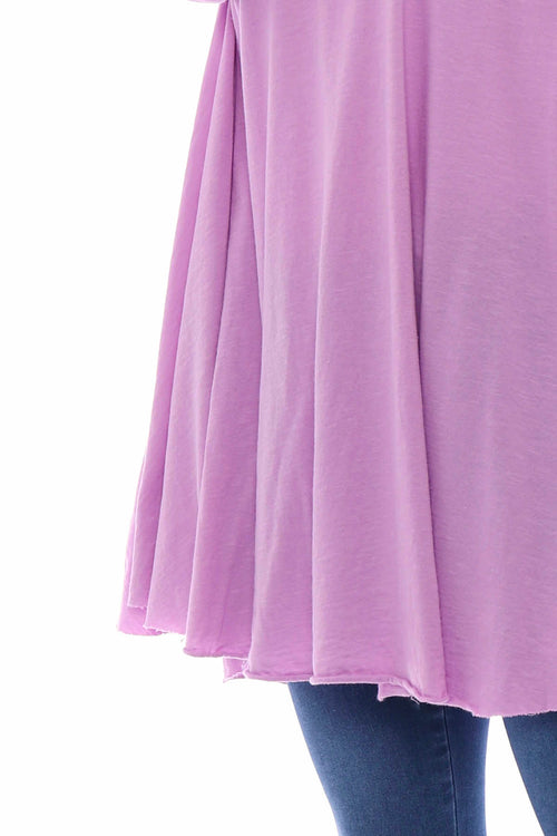 Portofino Cotton Tunic Lilac - Image 4