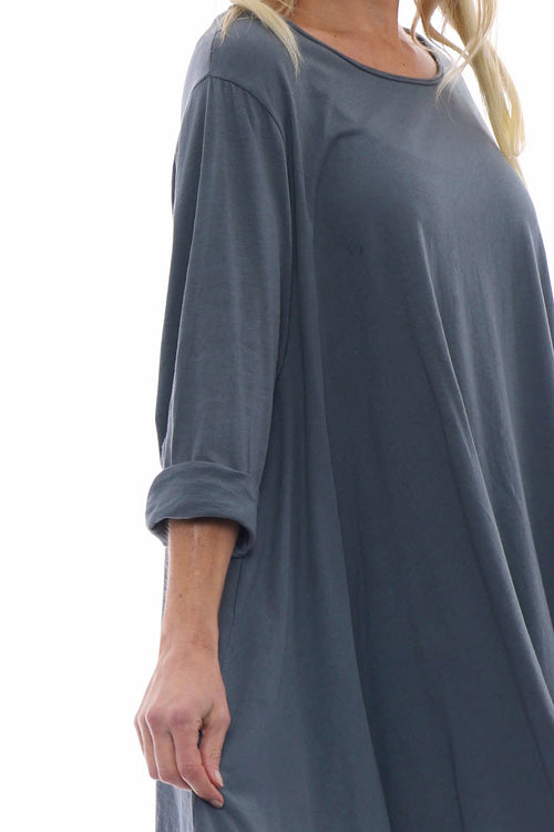 Portofino Cotton Tunic Mid Grey - Image 2