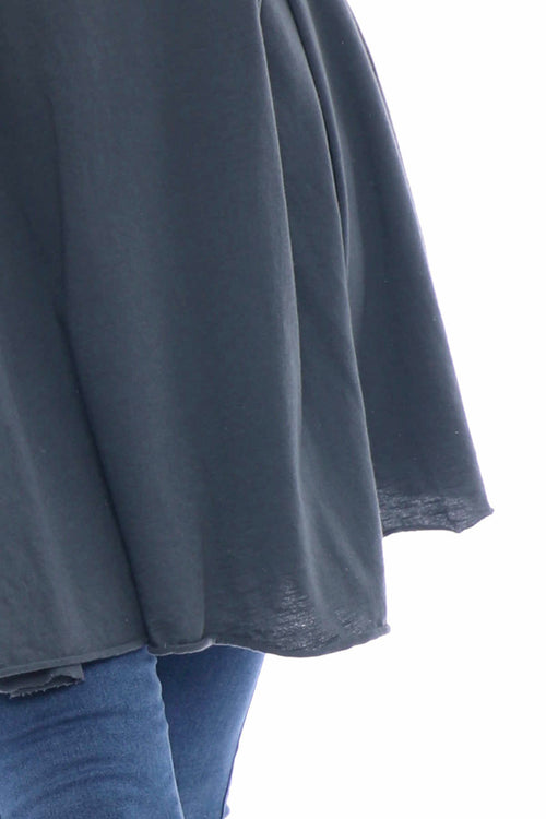 Portofino Cotton Tunic Mid Grey - Image 3