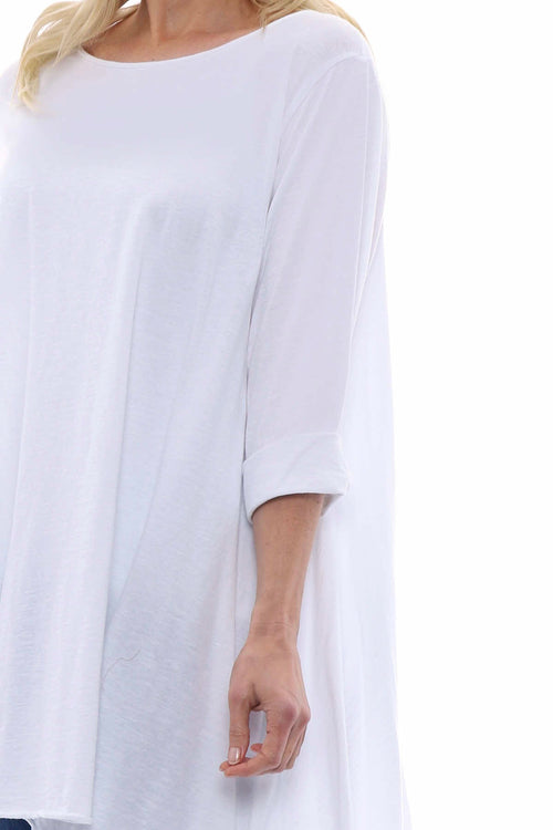 Portofino Cotton Tunic White - Image 5