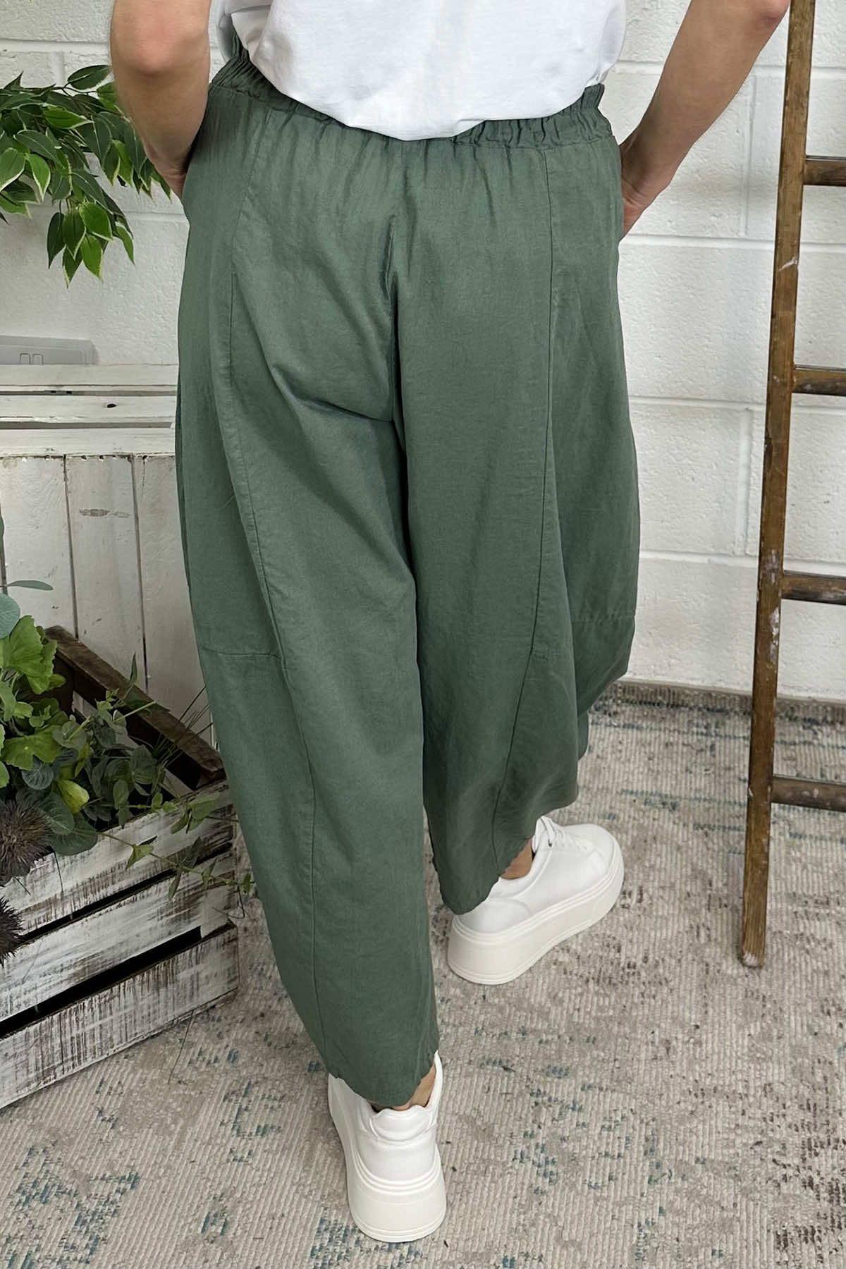 Ratana Linen Trousers Khaki