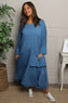 Sharon Pocket Cotton Dress Blue