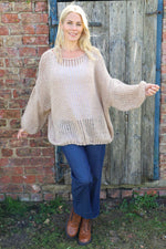 Ziva Knitted Jumper Camel Camel - Ziva Knitted Jumper Camel