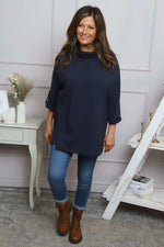 Raleigh Cowl Cotton Top Navy Navy - Raleigh Cowl Cotton Top Navy