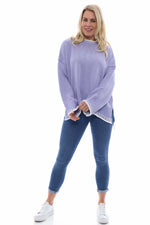 Maddie Knitted Jumper Lilac Lilac - Maddie Knitted Jumper Lilac