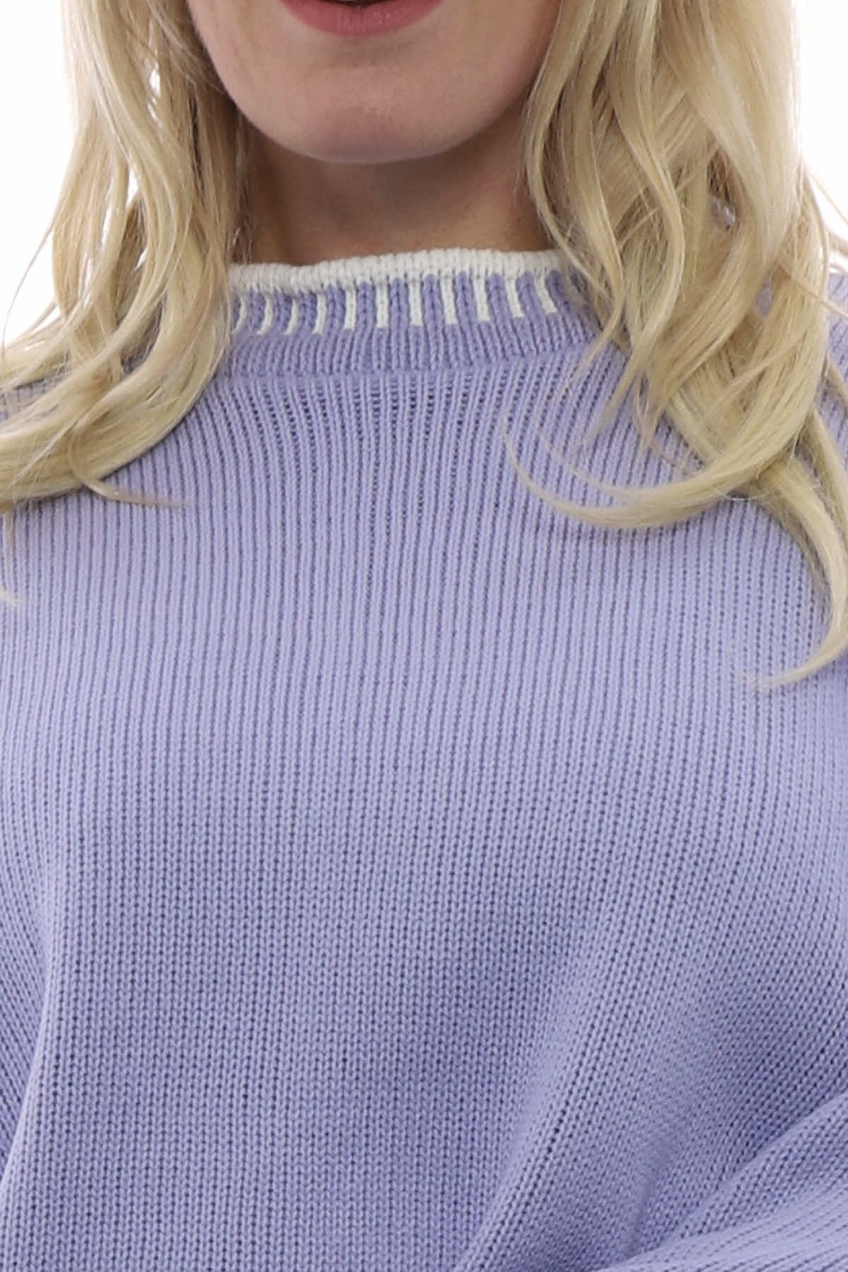 Maddie Knitted Jumper Lilac
