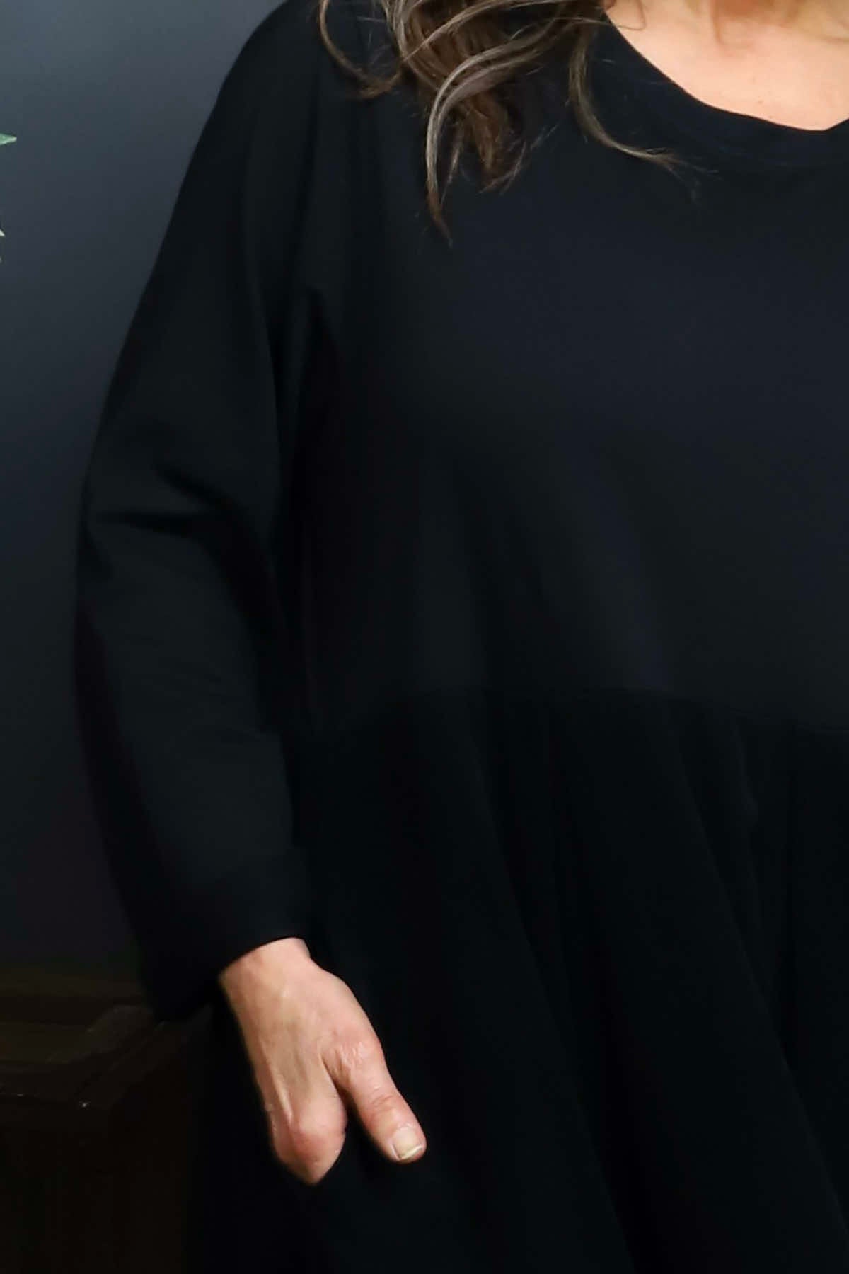 Petra Cotton Dress Black