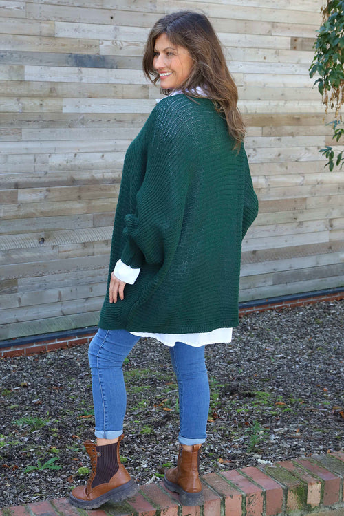 Lauren Knitted Jumper Bottle Green - Image 4