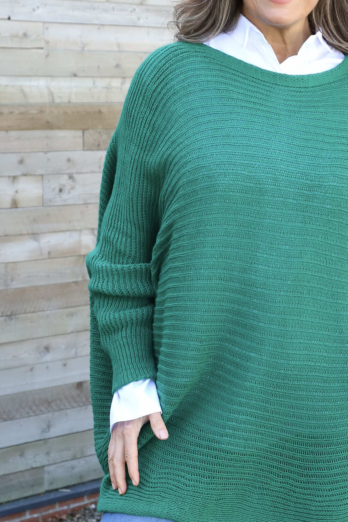 Lauren Knitted Jumper Emerald
