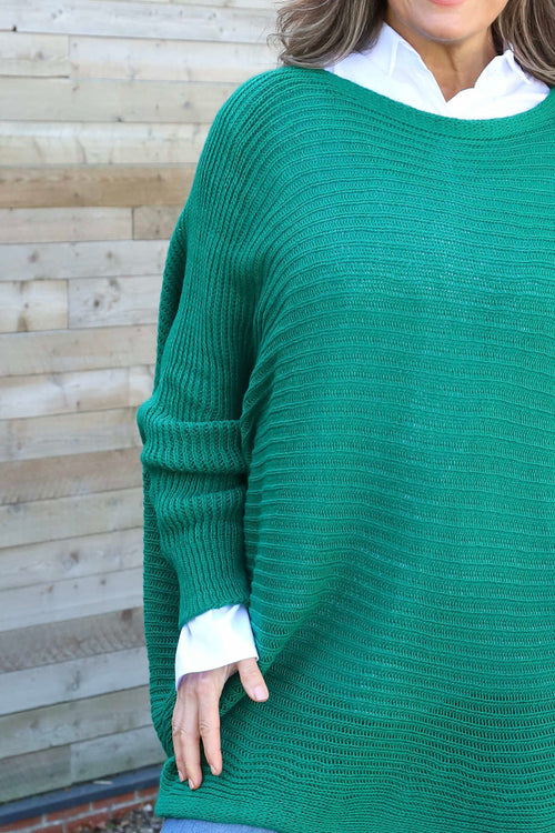 Lauren Knitted Jumper Emerald - Image 3