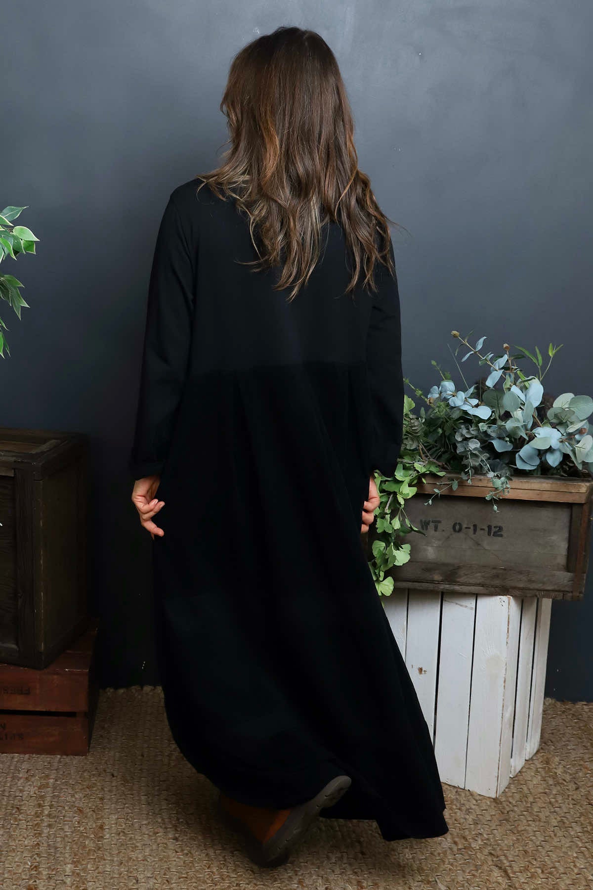 Petra Cotton Dress Black