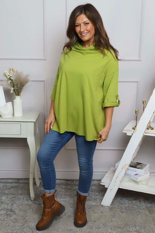 Raleigh Cowl Cotton Top Green - Image 2