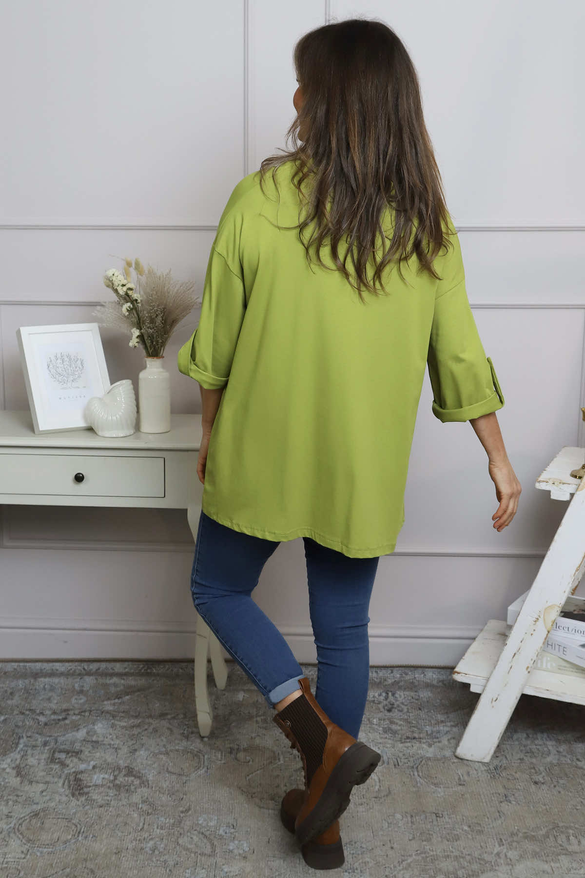 Raleigh Cowl Cotton Top Green