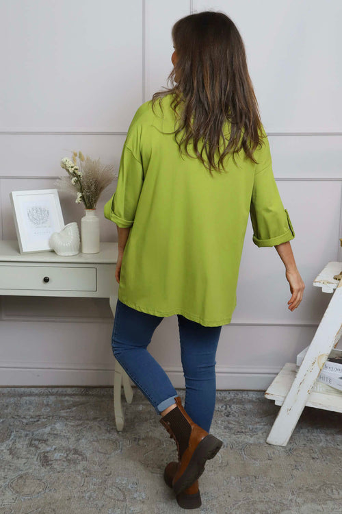 Raleigh Cowl Cotton Top Green - Image 4