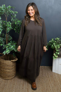 Petra Cotton Dress Cocoa