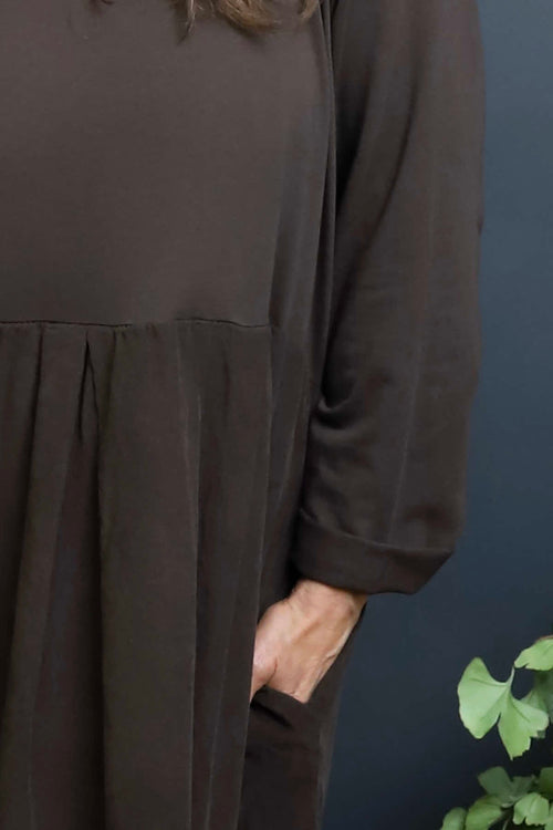 Petra Cotton Dress Cocoa - Image 3