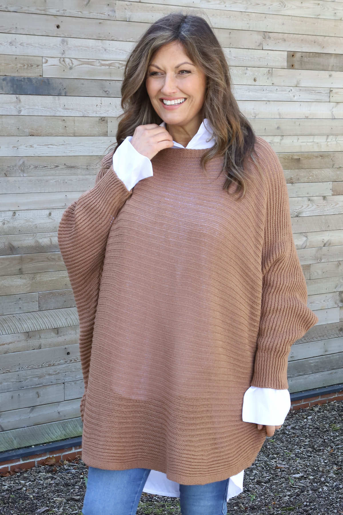 Lauren Knitted Jumper Nutmeg