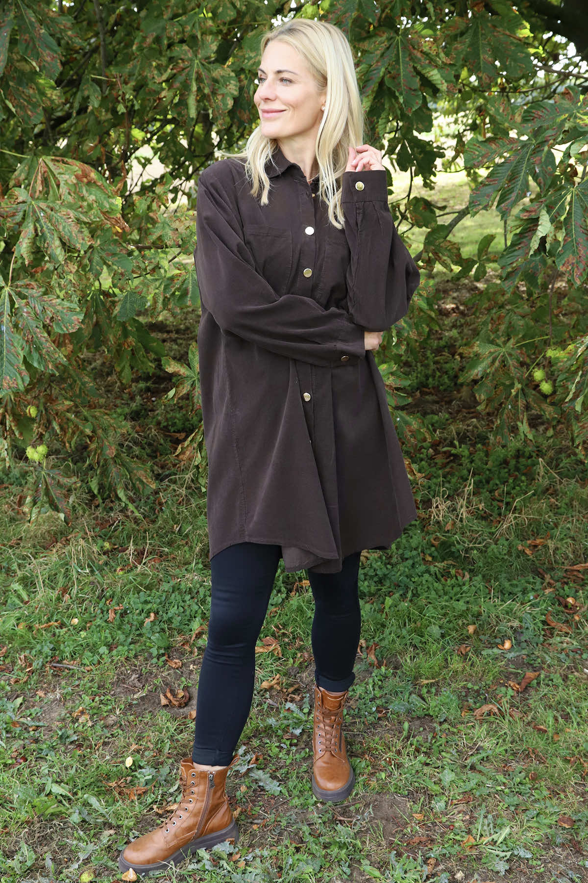 Wendy Needlecord Shirt Cocoa