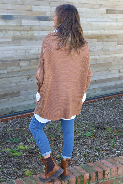 Lauren Knitted Jumper Nutmeg - Image 4