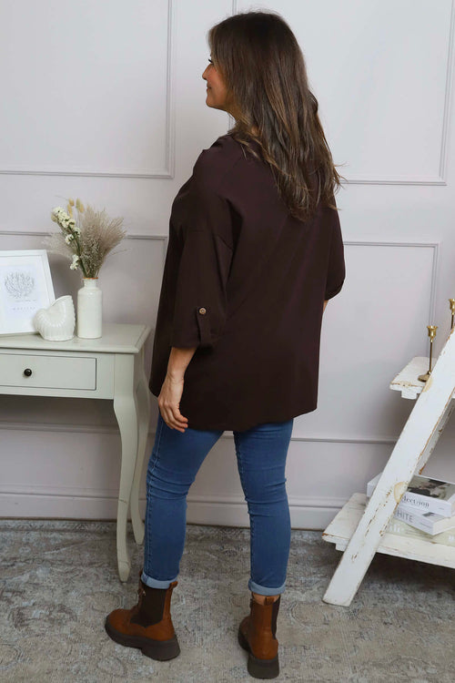 Raleigh Cowl Cotton Top Cocoa - Image 4