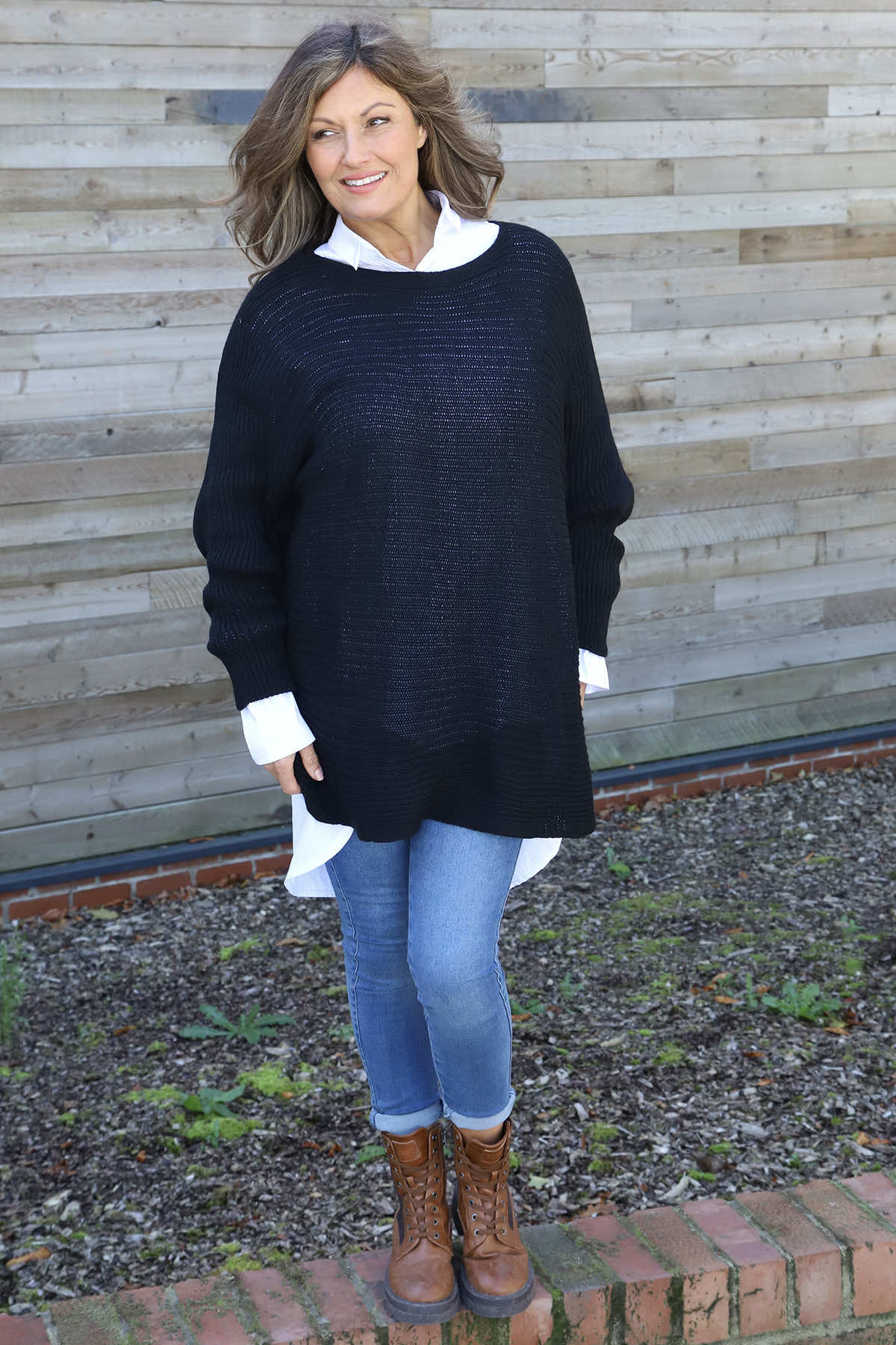 Lauren Knitted Jumper Black