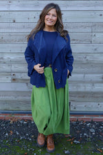 Sabella Long Sleeve Needlecord Jacket Navy Navy - Sabella Long Sleeve Needlecord Jacket Navy