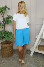 Stellina Frill Shorts Blue Blue - Stellina Frill Shorts Blue