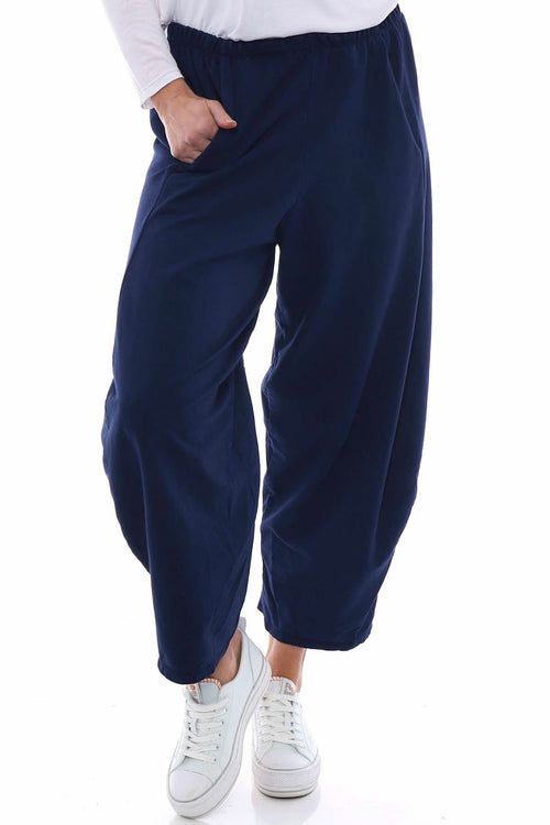 Kensley Cotton Pants Navy - Image 4
