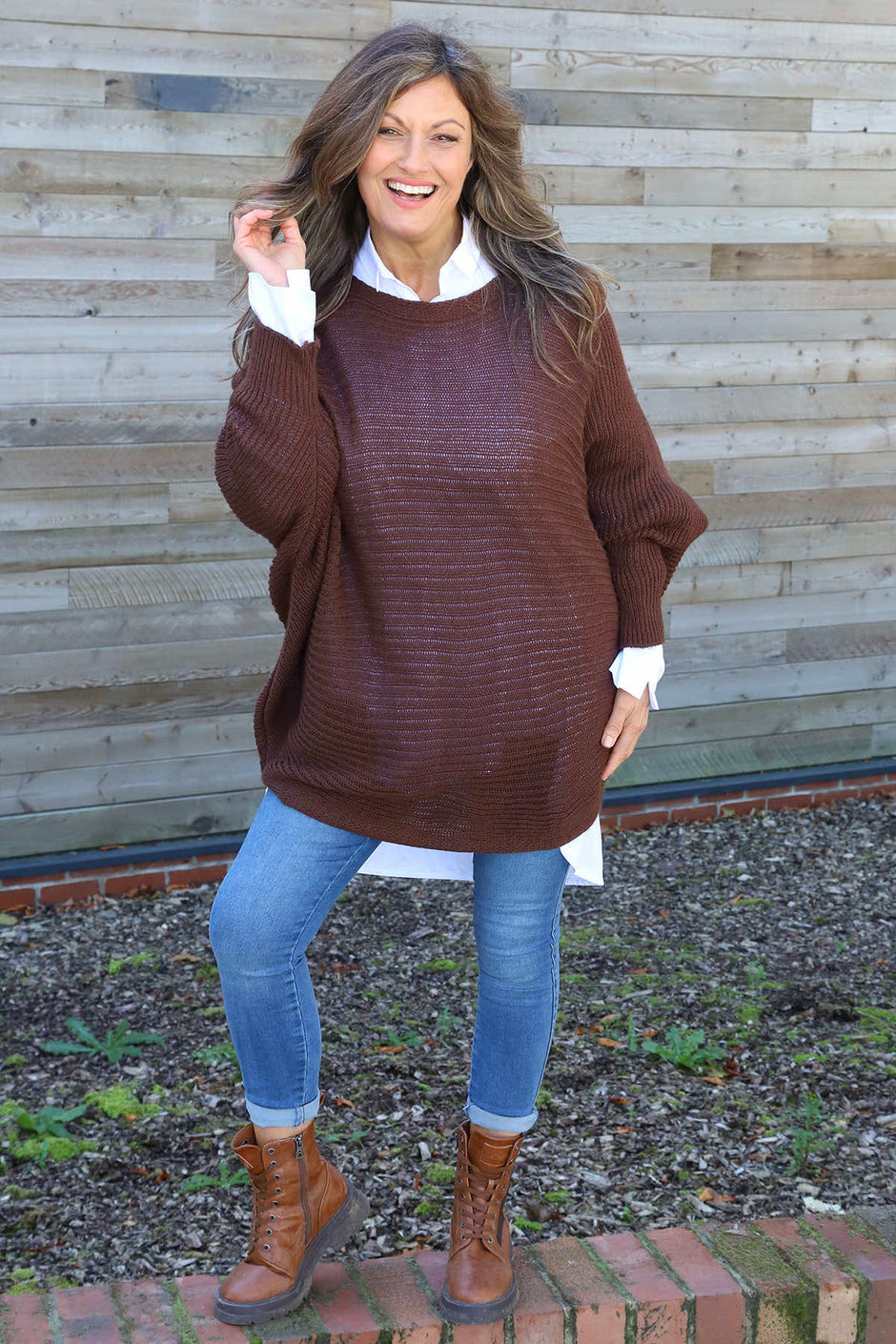 Lauren Knitted Jumper Cocoa