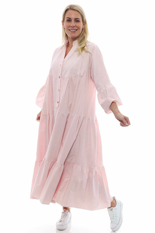 Great Ayton Needlecord Maxi Dress Pink - Image 1