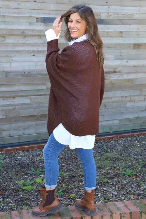 Lauren Knitted Jumper Cocoa - Image 4