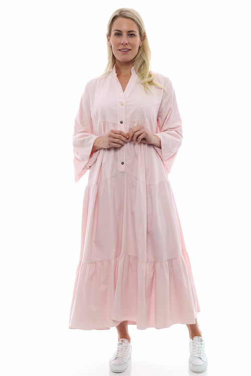Great Ayton Needlecord Maxi Dress Pink - Image 2