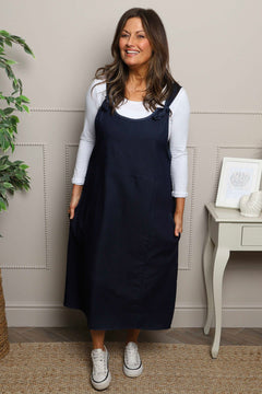 Pabo Denim Pinafore Dark Denim