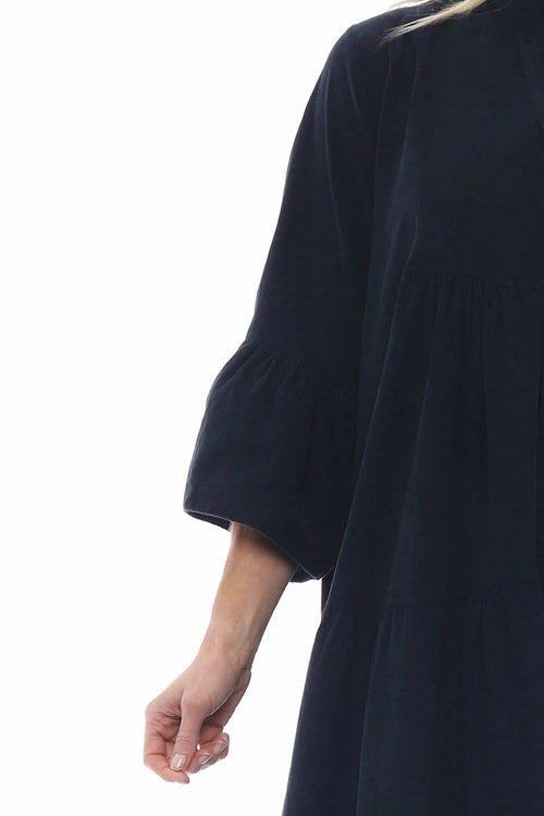Great Ayton Needlecord Maxi Dress Black - Image 5