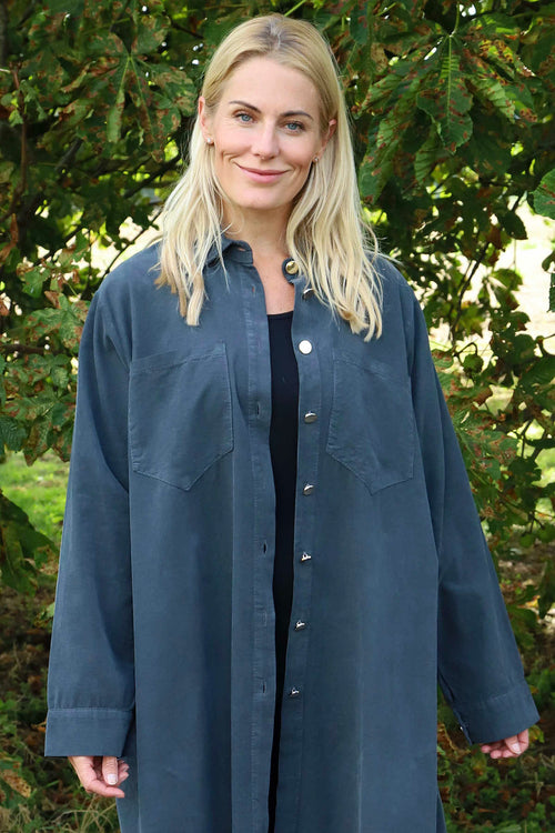 Wendy Needlecord Shirt Charcoal - Image 2