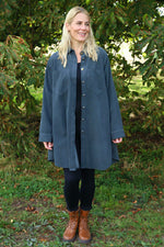 Wendy Needlecord Shirt Charcoal Charcoal - Wendy Needlecord Shirt Charcoal