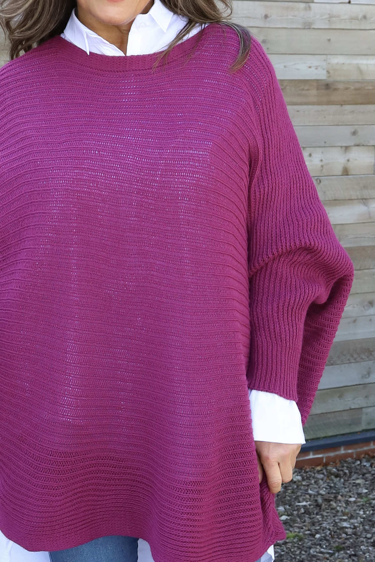 Lauren Knitted Jumper Berry