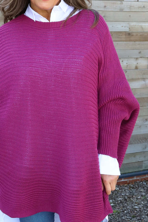 Lauren Knitted Jumper Berry - Image 3