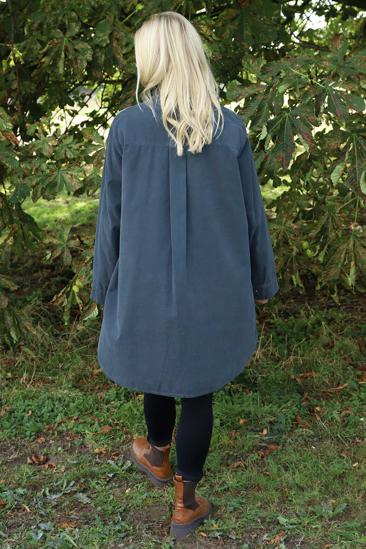 Wendy Needlecord Shirt Charcoal