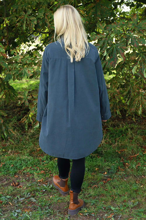 Wendy Needlecord Shirt Charcoal - Image 4