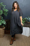 Fenella Cotton Dress Charcoal