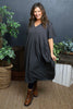 Fenella Cotton Dress Charcoal