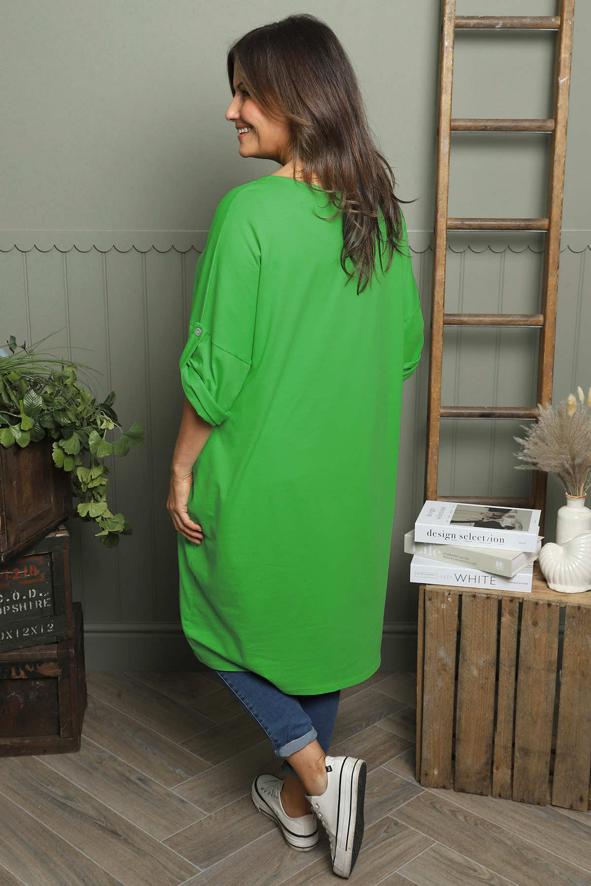 Claire Cotton Dress Green